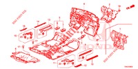 BODENMATTE/ISOLATOR (3) für Honda CR-V 2.0 COMFORT 5 Türen 6 gang-Schaltgetriebe 2015