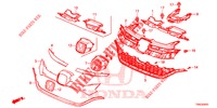 GRILL, VORNE/ZIERLEISTE (2) für Honda CR-V 2.0 COMFORT 5 Türen 6 gang-Schaltgetriebe 2015