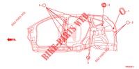 GUMMITUELLE (LATERAL) für Honda CR-V 2.0 COMFORT 5 Türen 6 gang-Schaltgetriebe 2015