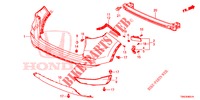 HINTERER STOSSFAENGER (2) für Honda CR-V 2.0 COMFORT 5 Türen 5 gang automatikgetriebe 2015