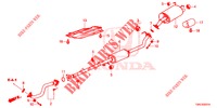 AUSPUFFROHR/SCHALLDAEMPFER (2.0L) für Honda CR-V 2.0 ELEGANCE 5 Türen 6 gang-Schaltgetriebe 2015