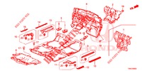 BODENMATTE/ISOLATOR (3) für Honda CR-V 2.0 ELEGANCE 5 Türen 6 gang-Schaltgetriebe 2015