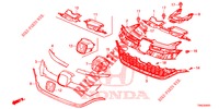 GRILL, VORNE/ZIERLEISTE (2) für Honda CR-V 2.0 ELEGANCE 5 Türen 6 gang-Schaltgetriebe 2015