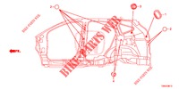 GUMMITUELLE (LATERAL) für Honda CR-V 2.0 ELEGANCE 5 Türen 6 gang-Schaltgetriebe 2015