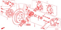HINTERRADBREMSE (2) für Honda CR-V 2.0 ELEGANCE 5 Türen 6 gang-Schaltgetriebe 2015