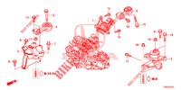 MOTORBEFESTIGUNGEN (2.0L) (MT) für Honda CR-V 2.0 ELEGANCE 5 Türen 6 gang-Schaltgetriebe 2015