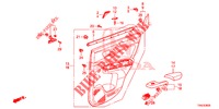 TUERVERKLEIDUNG, HINTEN(4D)  für Honda CR-V 2.0 ELEGANCE 5 Türen 6 gang-Schaltgetriebe 2015