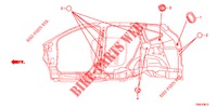 GUMMITUELLE (LATERAL) für Honda CR-V 2.0 ELEGANCE 5 Türen 5 gang automatikgetriebe 2015