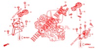 MOTORBEFESTIGUNGEN (2.0L) (AT) für Honda CR-V 2.0 ELEGANCE 5 Türen 5 gang automatikgetriebe 2015