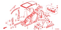 AUSSENBLECHE/DACHPLATTE  für Honda CR-V 2.0 EXCLUSIVE NAVI 5 Türen 6 gang-Schaltgetriebe 2015