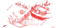 GRILL, VORNE/ZIERLEISTE (2) für Honda CR-V 2.0 EXCLUSIVE NAVI 5 Türen 6 gang-Schaltgetriebe 2015
