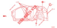 GUMMITUELLE (LATERAL) für Honda CR-V 2.0 EXCLUSIVE NAVI 5 Türen 6 gang-Schaltgetriebe 2015