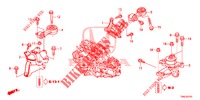 MOTORBEFESTIGUNGEN (2.0L) (MT) für Honda CR-V 2.0 EXCLUSIVE NAVI 5 Türen 6 gang-Schaltgetriebe 2015