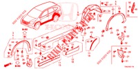 SEITENSCHWELLER ZIERLEISTE/SCHUTZ  für Honda CR-V 2.0 EXCLUSIVE NAVI 5 Türen 6 gang-Schaltgetriebe 2015