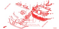 GRILL, VORNE/ZIERLEISTE (2) für Honda CR-V 2.0 EXCLUSIVE NAVI 5 Türen 5 gang automatikgetriebe 2015