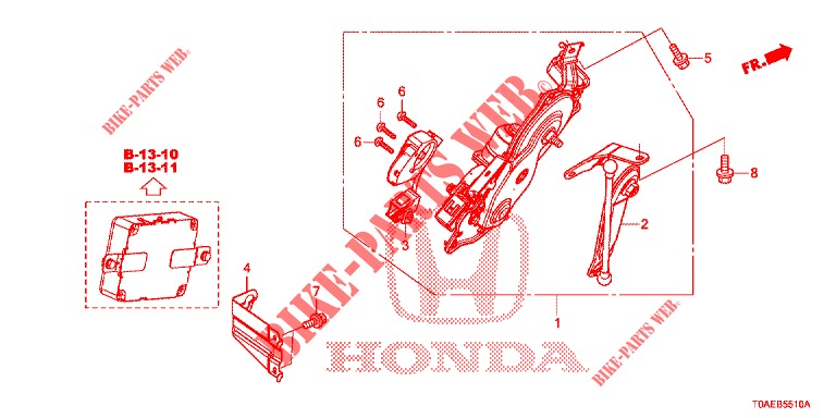 HECKKLAPPENMOTOR  für Honda CR-V 2.0 EXCLUSIVE NAVI 5 Türen 5 gang automatikgetriebe 2015