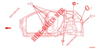 GUMMITUELLE (LATERAL) für Honda CR-V 2.0 EXCLUSIVE L 5 Türen 6 gang-Schaltgetriebe 2015