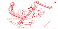 HINTERER STOSSFAENGER (2) für Honda CR-V 2.0 EXCLUSIVE L 5 Türen 6 gang-Schaltgetriebe 2015