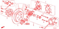 HINTERRADBREMSE (2) für Honda CR-V 2.0 EXCLUSIVE L 5 Türen 6 gang-Schaltgetriebe 2015
