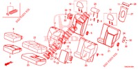 RUECKSITZ/SITZGURT,(2D)  für Honda CR-V 2.0 EXCLUSIVE L 5 Türen 6 gang-Schaltgetriebe 2015