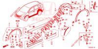 SEITENSCHWELLER ZIERLEISTE/SCHUTZ  für Honda CR-V 2.0 EXCLUSIVE L 5 Türen 6 gang-Schaltgetriebe 2015