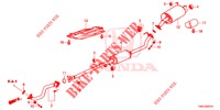 AUSPUFFROHR/SCHALLDAEMPFER (2.0L) für Honda CR-V 2.0 EXCLUSIVE L 5 Türen 5 gang automatikgetriebe 2015