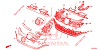 GRILL, VORNE/ZIERLEISTE (2) für Honda CR-V 2.0 EXCLUSIVE L 5 Türen 5 gang automatikgetriebe 2015