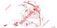 HECKKLAPPENVERKLEIDUNG/ TAFELVERKLEIDUNG, HINTEN(2D)  für Honda CR-V 2.0 EXCLUSIVE L 5 Türen 5 gang automatikgetriebe 2015