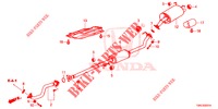 AUSPUFFROHR/SCHALLDAEMPFER (2.0L) für Honda CR-V 2.0 S 5 Türen 6 gang-Schaltgetriebe 2015