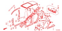 AUSSENBLECHE/DACHPLATTE  für Honda CR-V 2.0 S 5 Türen 6 gang-Schaltgetriebe 2015