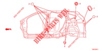 GUMMITUELLE (LATERAL) für Honda CR-V 2.0 S 5 Türen 6 gang-Schaltgetriebe 2015