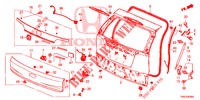 HECKKLAPPENPLATTE(2D)  für Honda CR-V 2.0 S 5 Türen 6 gang-Schaltgetriebe 2015
