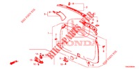 HECKKLAPPENVERKLEIDUNG/ TAFELVERKLEIDUNG, HINTEN(2D)  für Honda CR-V 2.0 S 5 Türen 6 gang-Schaltgetriebe 2015