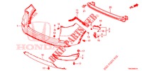 HINTERER STOSSFAENGER (2) für Honda CR-V 2.0 S 5 Türen 6 gang-Schaltgetriebe 2015