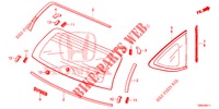 HECKFENSTER/HINTERES SEITENFENSTER (2) für Honda CR-V 2.0 S 5 Türen 5 gang automatikgetriebe 2015