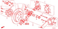 HINTERRADBREMSE (2) für Honda CR-V 2.0 S 5 Türen 5 gang automatikgetriebe 2015