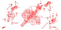 MOTORBEFESTIGUNGEN (2.0L) (AT) für Honda CR-V 2.0 S 5 Türen 5 gang automatikgetriebe 2015