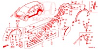 SEITENSCHWELLER ZIERLEISTE/SCHUTZ  für Honda CR-V 2.0 S 5 Türen 5 gang automatikgetriebe 2015