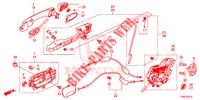 TUERSCHLOESSER, HINTEN/AEUSSERER GRIFF  für Honda CR-V 2.0 S 5 Türen 5 gang automatikgetriebe 2015