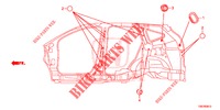 GUMMITUELLE (LATERAL) für Honda CR-V 2.0 COMFORT 5 Türen 6 gang-Schaltgetriebe 2016
