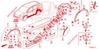 SEITENSCHWELLER ZIERLEISTE/SCHUTZ  für Honda CR-V 2.0 COMFORT 5 Türen 6 gang-Schaltgetriebe 2016