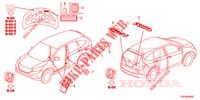 EMBLEME/WARNETIKETTEN  für Honda CR-V 2.0 COMFORT 5 Türen 5 gang automatikgetriebe 2016