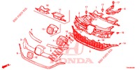 GRILL, VORNE/ZIERLEISTE  für Honda CR-V 2.0 COMFORT 5 Türen 6 gang-Schaltgetriebe 2017