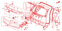 HECKKLAPPENPLATTE(2D)  für Honda CR-V 2.0 COMFORT 5 Türen 6 gang-Schaltgetriebe 2017