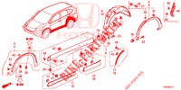 SEITENSCHWELLER ZIERLEISTE/SCHUTZ  für Honda CR-V 2.0 COMFORT 5 Türen 6 gang-Schaltgetriebe 2017