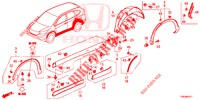 SEITENSCHWELLER ZIERLEISTE/SCHUTZ  für Honda CR-V 2.0 COMFORT 5 Türen 9 gang automatikgetriebe 2017