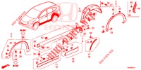 SEITENSCHWELLER ZIERLEISTE/SCHUTZ  für Honda CR-V 2.0 ELEGANCE 5 Türen 5 gang automatikgetriebe 2017