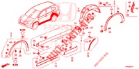 SEITENSCHWELLER ZIERLEISTE/SCHUTZ  für Honda CR-V 2.0 ELEGANCE 5 Türen 6 gang-Schaltgetriebe 2017