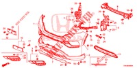 VORDERE STOSSFAENGER  für Honda CR-V 2.0 ELEGANCE L 5 Türen 6 gang-Schaltgetriebe 2017