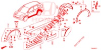 SEITENSCHWELLER ZIERLEISTE/SCHUTZ  für Honda CR-V 2.0 ELEGANCE L 5 Türen 5 gang automatikgetriebe 2017